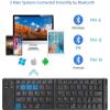 Tek Styz Wireless Bluetooth Keyboard Compatible with Google Pixel 3a XL Built-in Phone Holder/Stand-Ultra Slim Folding Rechargeable Full Size Keyboard! view 2