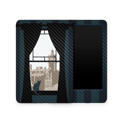 Carbon Fiber Skin Compatible with Amazon Kindle 6-inch 11th Gen (2022) - Onlooker - Premium 3M Vinyl Protective Wrap Decal Cover - Easy to Apply | Crafted in The USA by MightySkins