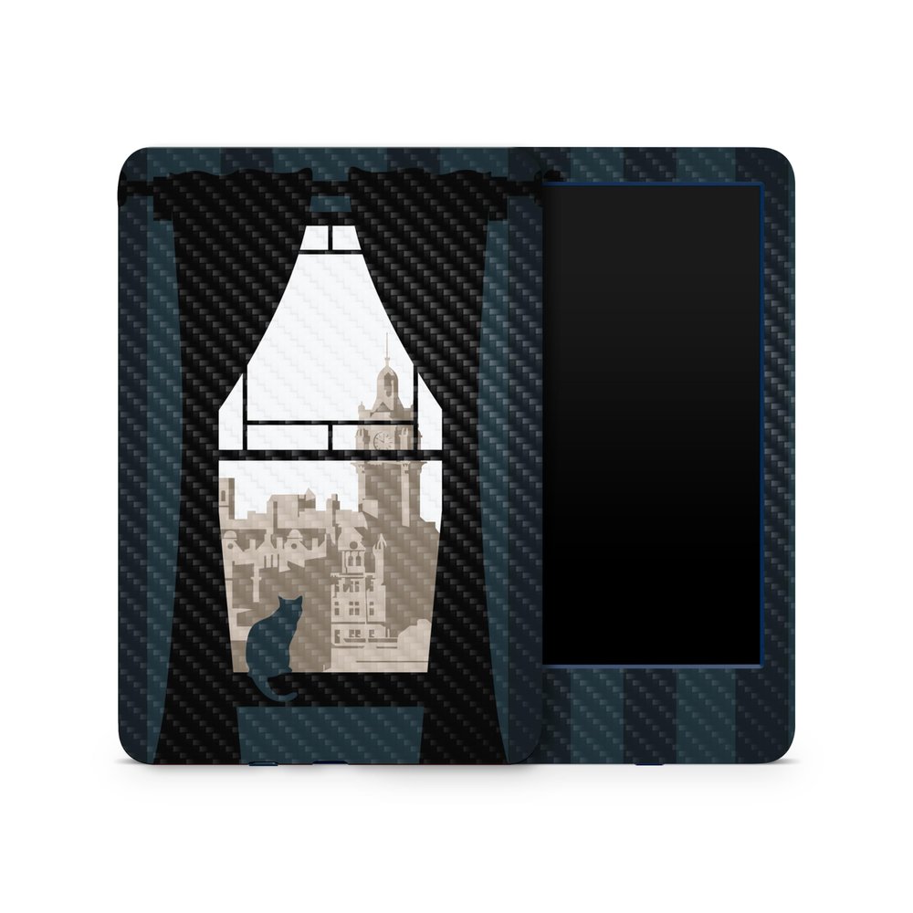 Carbon Fiber Skin Compatible with Amazon Kindle 6-inch 11th Gen (2022) - Onlooker - Premium 3M Vinyl Protective Wrap Decal Cover - Easy to Apply | Crafted in The USA by MightySkins