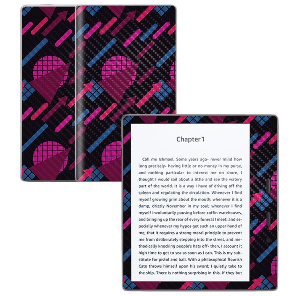 Carbon Fiber Skin Compatible with Amazon Kindle Oasis 7" (9th Gen) - Magenta Globe - Premium 3M Vinyl Protective Wrap Decal Cover - Easy to Apply | Crafted in The USA by MightySkins
