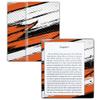 Carbon Fiber Skin Compatible with Amazon Kindle Oasis 7" (9th Gen) - Grunge Orange - Premium 3M Vinyl Protective Wrap Decal Cover - Easy to Apply | Crafted in The USA by MightySkins view 1