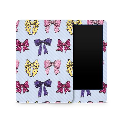 Carbon Fiber Skin Compatible with Amazon Kindle 6-inch 11th Gen (2022) - Bow Assortment - Premium 3M Vinyl Protective Wrap Decal Cover - Easy to Apply | Crafted in The USA by MightySkins