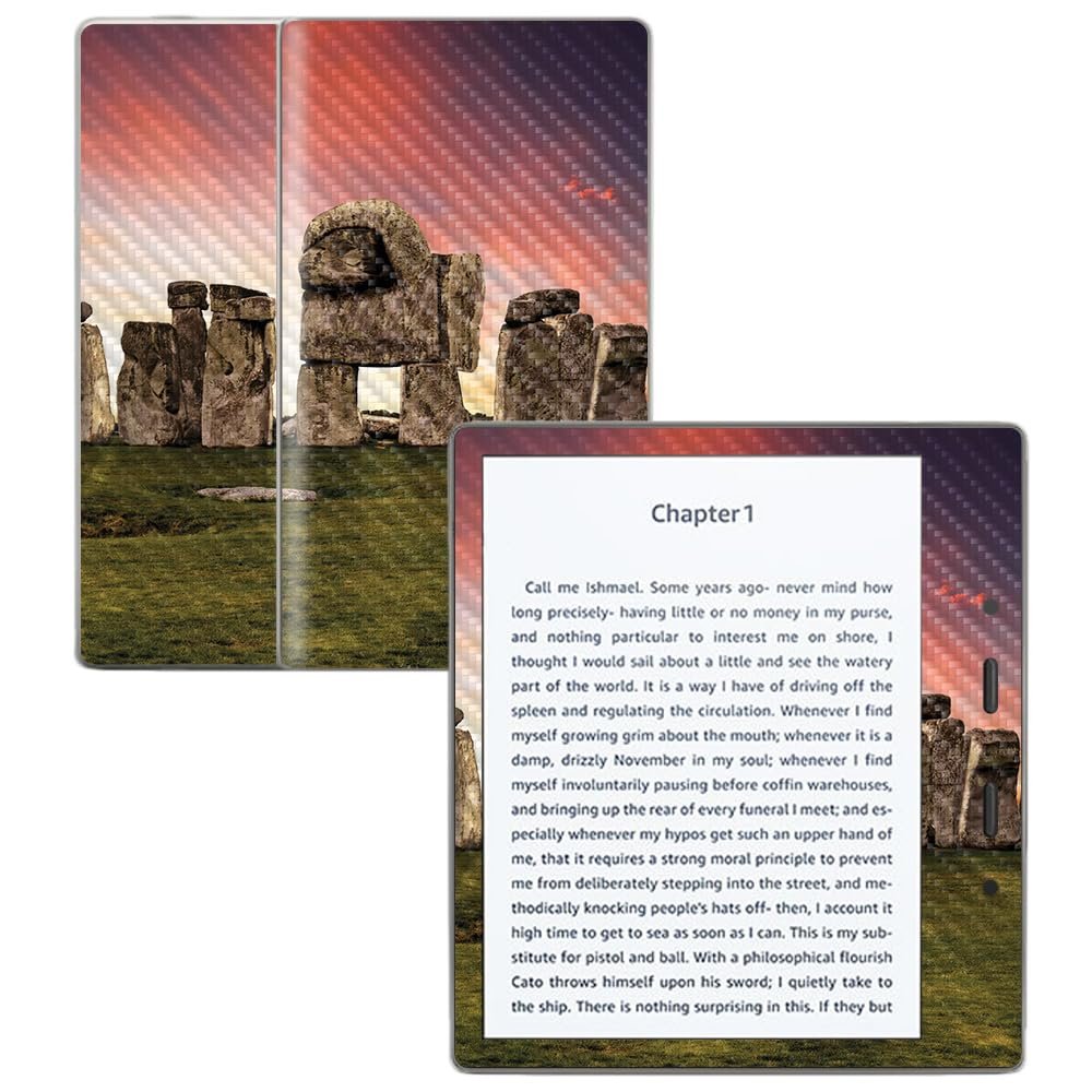 Carbon Fiber Skin Compatible with Amazon Kindle Oasis 7" (9th Gen) - Imposter - Premium 3M Vinyl Protective Wrap Decal Cover - Easy to Apply | Crafted in The USA by MightySkins