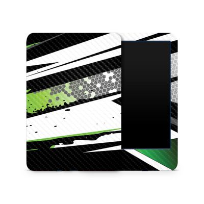 Carbon Fiber Skin Compatible with Amazon Kindle 6-inch 11th Gen (2022) - Grunge Green - Premium 3M Vinyl Protective Wrap Decal Cover - Easy to Apply | Crafted in The USA by MightySkins