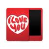 Carbon Fiber Skin Compatible with Amazon Kindle 6-inch 11th Gen (2022) - I Love You - Premium 3M Vinyl Protective Wrap Decal Cover - Easy to Apply | Crafted in The USA by MightySkins view 1