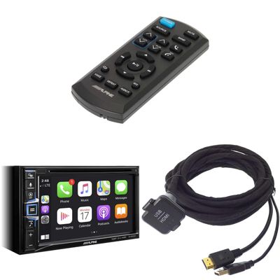 Alpine INE-W970HD, KCU-315UH USB/HDMI Extension Cable & RUE-4360 Remote Bundle