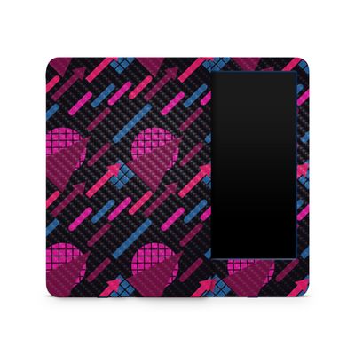 Carbon Fiber Skin Compatible with Amazon Kindle 6-inch 11th Gen (2022) - Magenta Globe - Premium 3M Vinyl Protective Wrap Decal Cover - Easy to Apply | Crafted in The USA by MightySkins