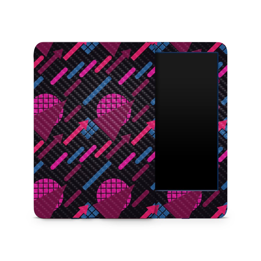 Carbon Fiber Skin Compatible with Amazon Kindle 6-inch 11th Gen (2022) - Magenta Globe - Premium 3M Vinyl Protective Wrap Decal Cover - Easy to Apply | Crafted in The USA by MightySkins