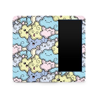 Carbon Fiber Skin Compatible with Amazon Kindle 6-inch 11th Gen (2022) - Crazy Clouds - Premium 3M Vinyl Protective Wrap Decal Cover - Easy to Apply | Crafted in The USA by MightySkins