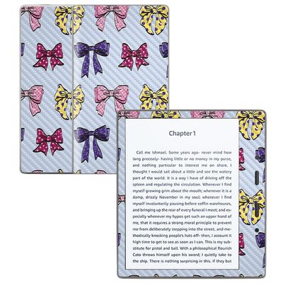 Carbon Fiber Skin Compatible with Amazon Kindle Oasis 7" (9th Gen) - Bow Assortment - Premium 3M Vinyl Protective Wrap Decal Cover - Easy to Apply | Crafted in The USA by MightySkins
