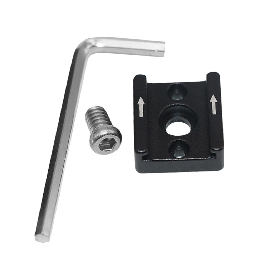 CAXUSD Sturdy Aluminum Alloy Cold Shoe Flash Mount Hot Shoe Adapter for Camera