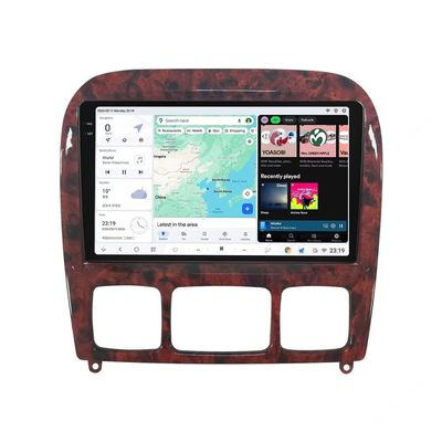 DUDUAUTO Android Radio Stereo for Benz S Class W220 S280 S320 S350 1998-2005, Biorunn 9.5" 2K GPS Wireless Car-Play Android Auto Navi Touch Screen Head Unit DSP, 6GB RAM 64GB ROM