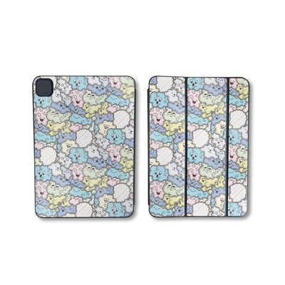 Glossy Glitter Skin Compatible with Apple Smart Folio for iPad Pro 11-inch (M4/M5) 2025 - Cloud Pals - Premium 3M Vinyl Protective Wrap Decal Cover - Easy to Apply | Crafted in The USA by MightySkins