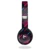 Carbon Fiber Headphone Skin Compatible with Beats Solo 3 Wireless - Magenta Rain - Premium 3M Vinyl Protective Wrap Decal Cover - Easy to Apply | Crafted in The USA by MightySkins view 1