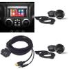 Alpine i407-WRA-JK, KCU-315UH USB/HDMI Extension Cable w/ (2 Pair) SPV-10TW-WRA Wrangler Bundle view 1