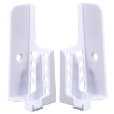 KONTONTY 1pair Adjustable Wall-Mounted Bracket for Smartphones and Tablets Slot Design for Home Office Study Room Kitchen Bathroom Easy Adhesive Installation Smooth