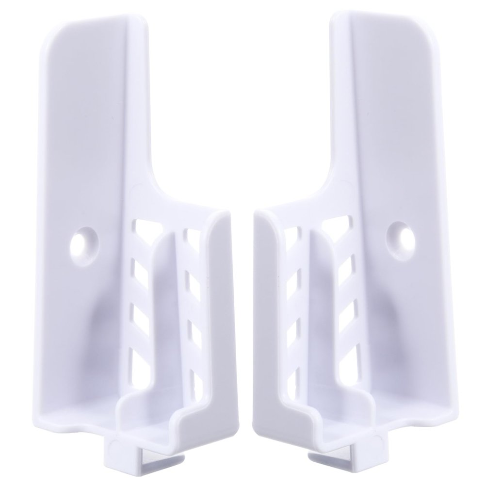 KONTONTY 1pair Adjustable Wall-Mounted Bracket for Smartphones and Tablets Slot Design for Home Office Study Room Kitchen Bathroom Easy Adhesive Installation Smooth