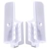 KONTONTY 1pair Adjustable Wall-Mounted Bracket for Smartphones and Tablets Slot Design for Home Office Study Room Kitchen Bathroom Easy Adhesive Installation Smooth view 1