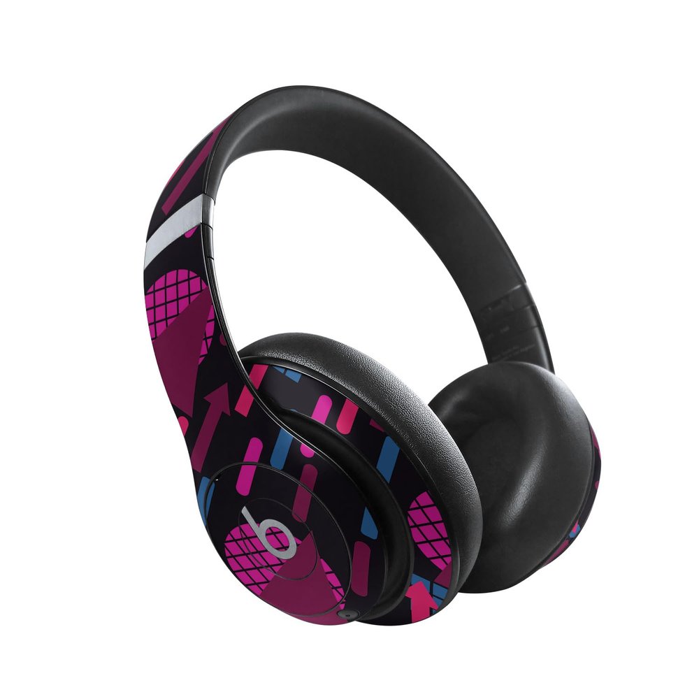 Headphone Skin Compatible with Beats Studio Pro - Magenta Globe - Premium 3M Vinyl Protective Wrap Decal Cover - Easy to Apply | Crafted in The USA by MightySkins