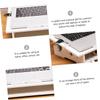 CAXUSD Laptop Elevated Rack for Cooling Tilted Design Computer Stand for Improved Airflow and Ergonomic Support White Small for Home Office and Travel Use view 4