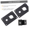 CAXUSD 4pcs Soundproofing Mounting Clip for Speaker Speaker Binding Posts Binding Post Terminals Plate Wall Mount Audio Bracket view 4