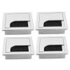 FELTECHELECTR 4pcs Cable Organizer Box Rectangular Cable Hole Cover for Desk Management Space Organizer for Home Office Use Convenient and Easy to Install view 1