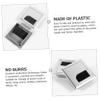 FELTECHELECTR 4pcs Cable Organizer Box Rectangular Cable Hole Cover for Desk Management Space Organizer for Home Office Use Convenient and Easy to Install view 2