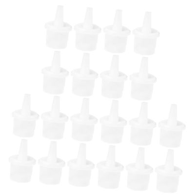 20Pcs Eyelash Glue Bottle Replacement Tips Nozzle Heads Plastic