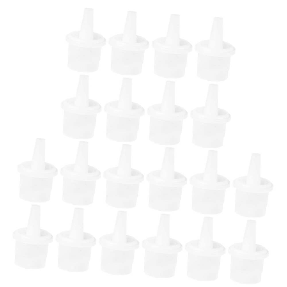 20Pcs Eyelash Glue Bottle Replacement Tips Nozzle Heads Plastic