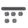 8000W Removable Wall-Mounted Power Track Socket, Two-Way Wiring, No Need to Cut Slots, Kitchen Table Meeting Room,70cm view 1