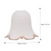 WHAMVOX 1pc Glass Lamp Shade Cover for Replacement Lampshade for Easy Installation Eye-friendly Light for Bedroom and Living Room Decor view 2