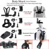 PellKing 21 in 1 Accessories Kit for OSMO Pocket 3 Xtra Muse,Including Hard Shell case,Magnetic mount,Desk base mount,Selfie Stick,Tripod,Chest Mount,Mobile Phone Holder,Screen Protector,Backpack Clip view 4