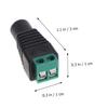 KONTONTY 2.1x5.5mm Dc Power Plug Adapter Kit 10 Male 10 Female Connectors Direct Fit for Led Strip Lights view 2