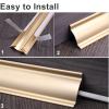 GenSDH Wall Corner Wire Concealer Heavy Duty Metal, Paintable Anti Chew Cable Raceway Cord Cover, Baby/Pet/Kids Protector, Exterior/Doorway/Kitchen,Silver-4 Cables view 4