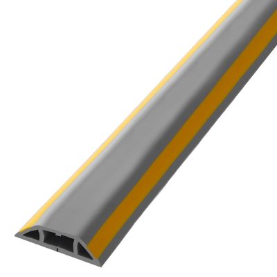 GenSDH Cord Cover Floor 5/10/ 20/40/ 50 Ft, Soft PVC Channel Raceway for Protect Hide for Electrical Cords & Tv Pc Cables, Indoor Corner Wire Concealer,Ligjt Grey-300cm (10ft)