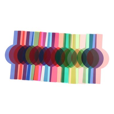 FELTECHELECTR 40pcs Color Filter Accessory for Camera Lighting Versatile Gel Filters for Color and Lighting Effects for Photography and Film Use