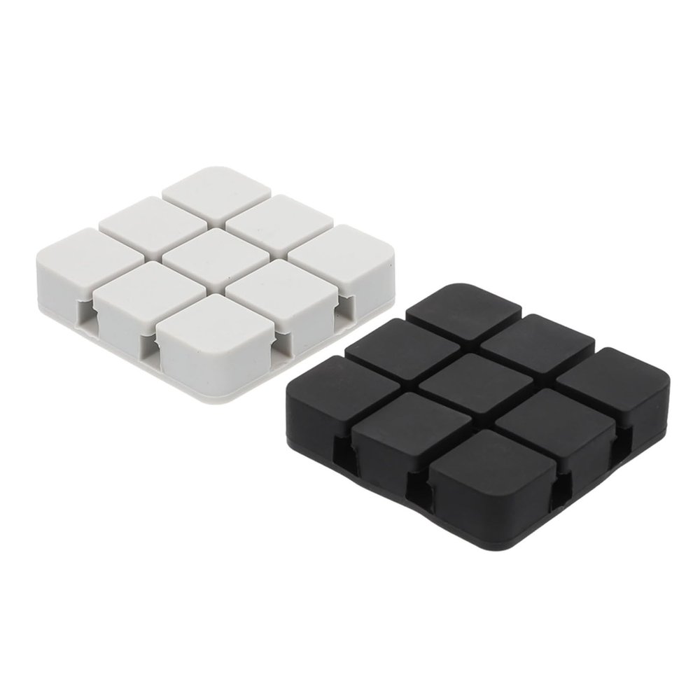 HOMOCONO 2pcs Non-breaking Wire Clamp Cable Holders for Cable Management Desktop Wire Winder