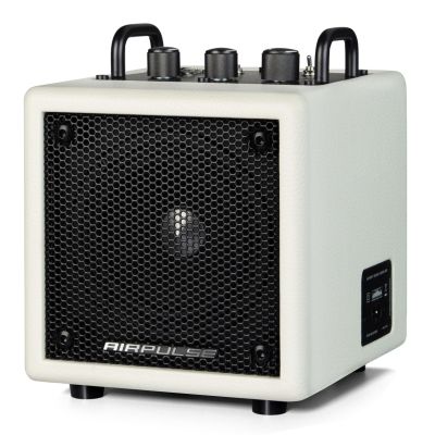 AirPulse Wireless Bluetooth Home-use Speaker, Compact Speakers with AUX/LINE Input for Home Office - White