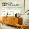 AirPulse Wireless Bluetooth Home-use Speaker, Compact Speakers with AUX/LINE Input for Home Office - White view 2