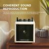 AirPulse Wireless Bluetooth Home-use Speaker, Compact Speakers with AUX/LINE Input for Home Office - White view 3