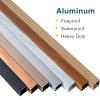 Cable Hider Wood Grain, Renter Friendly Heavy Duty Flat Wire Channel, Aluminum Square Decorative Cord Raceway, 1m,Yellow-24X12mm/0.96X0.48 in view 4