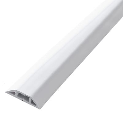 GenSDH Cord Cover Floor 5/10/ 20/40/ 50 Ft, Soft PVC Channel Raceway for Protect Hide for Electrical Cords & Tv Pc Cables, Indoor Corner Wire Concealer,B-1000cm (33ft)