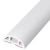 GenSDH Floor Cord Cover Hider Flexible PVC, Home Office Warehouse Workshop Concerts, Self Adhesive Long Heavy Duty Wire Cable Management,White-7m/23 ft view 1