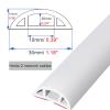 GenSDH Floor Cord Cover Hider Flexible PVC, Home Office Warehouse Workshop Concerts, Self Adhesive Long Heavy Duty Wire Cable Management,White-7m/23 ft view 2
