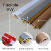 GenSDH Floor Cord Cover Hider Flexible PVC, Home Office Warehouse Workshop Concerts, Self Adhesive Long Heavy Duty Wire Cable Management,White-7m/23 ft view 3