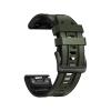 22mm 26mm Silicone leather watch strap for Garmin Fenix8/7/6/5 silicone leather quick release watch strap for Fenix7x 6X 5X Strap(Army green,26mm fenix7x/6x/5x) view 1