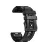 22mm 26mm Silicone leather watch strap for Garmin Fenix8/7/6/5 silicone leather quick release watch strap for Fenix7x 6X 5X Strap(Carbon ash,22mm) view 1