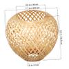 Levemolo 2pcs Woven Ceiling Lampshade Natural Rattan Light Shade for Pendant Lights Unique Handmade Design for Soft Lighting Room and Home view 2
