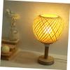 Levemolo 2pcs Woven Ceiling Lampshade Natural Rattan Light Shade for Pendant Lights Unique Handmade Design for Soft Lighting Room and Home view 3