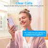 2B2C Open Ear Earbuds, Bluetooth 5.3 Wireless Air Conduction Headphones with Mic, LED Display Charging Case&Fast Charging, Ultra-Light Weight, 80H Playtime Earbuds for Work, Sports (Black) view 4